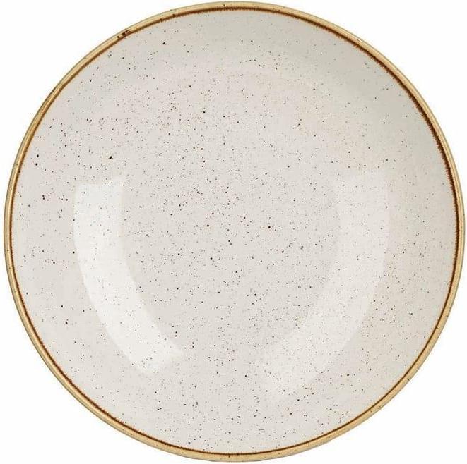 Churchill - Stonecast 10.25" Super Vitrified Barley White Intermediate Coupe Plate, Pack of 12 - SWHSEV101