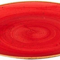 Churchill - Stonecast 10.25" Super Vitrified Berry Red Intermediate Coupe Plate, Pack of 12 - SBRSEV101