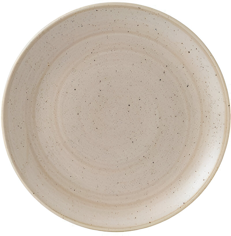 Churchill - Stonecast 10.25" Super Vitrified Nutmeg Cream Intermediate Coupe Plate, Pack of 12 - SNMSEV101
