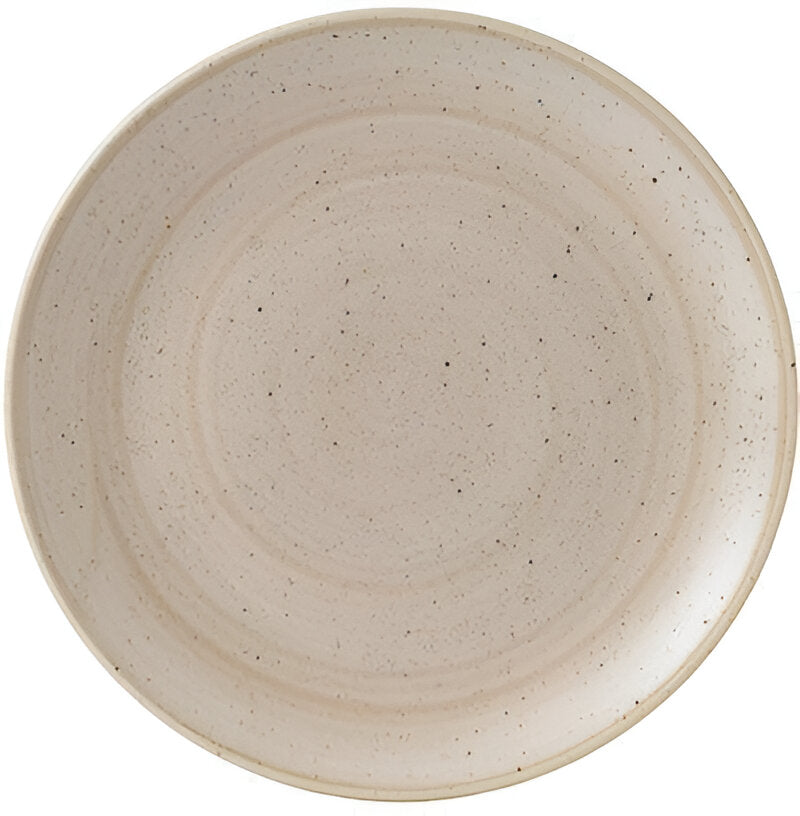 Churchill - Stonecast 10.25" Super Vitrified Nutmeg Cream Intermediate Coupe Plate, Set of 12 - SNMSEV101