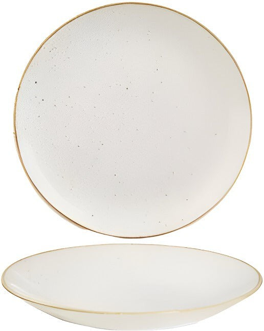 Churchill - Stonecast 11" Super Vitrified Barley White Deep Coupe Plate, Pack of 12 - SWHSPD271