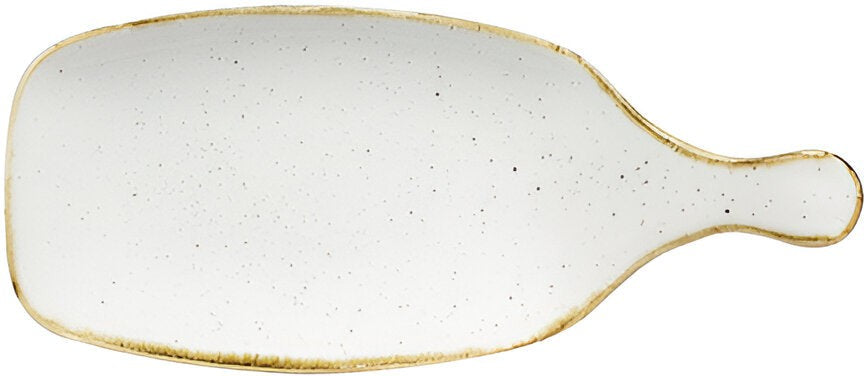 Churchill - Stonecast 11.1" Super Vitrified Barley White Handled Paddle, Pack of 6 - SWHSPDLH1
