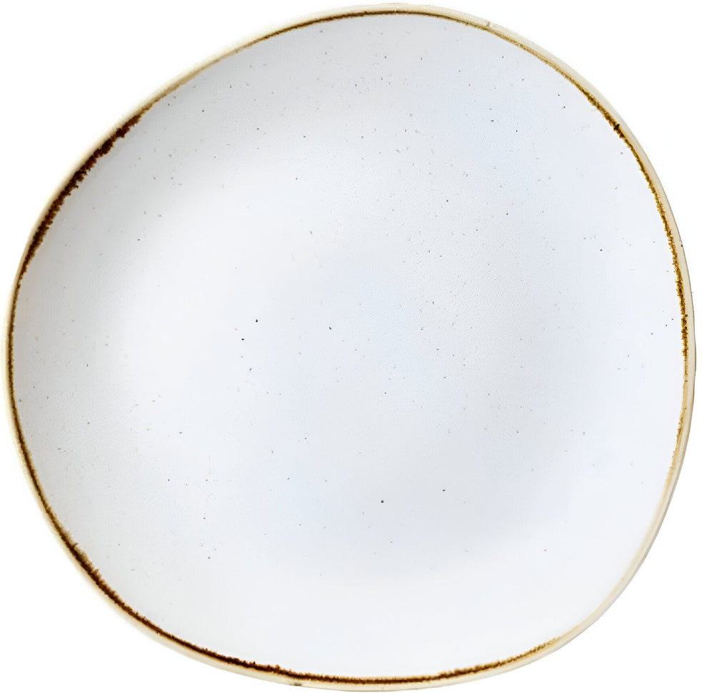 Churchill - Stonecast 11.25" Super Vitrified Barley White Organic Round Plate, Pack of 12 - SWHSOG111