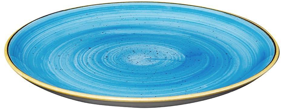 Churchill - Stonecast 11.25" Super Vitrified Cornflower Blue Large Coupe Plate, Pack of 12 - SCFSEV111