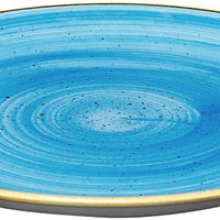 Churchill - Stonecast 11.25" Super Vitrified Cornflower Blue Large Coupe Plate, Pack of 12 - SCFSEV111