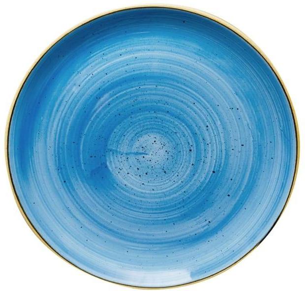 Churchill - Stonecast 11.25" Super Vitrified Cornflower Blue Large Coupe Plate, Pack of 12 - SCFSEV111
