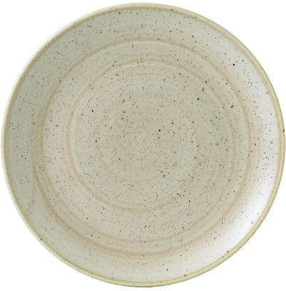 Churchill - Stonecast 11.25" Super Vitrified Nutmeg Cream Large Coupe Plate, Pack of 12 - SNMSEV111