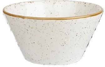 Churchill - Stonecast 3 Oz 3.1" Barley White Sauce Dish, Pack of 12 - SWHSSD31