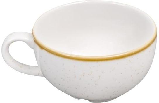 Churchill - Stonecast 4.3" Super Vitrified Barley White Cappuccino Cup, Pack of 12 - SWHSCB281
