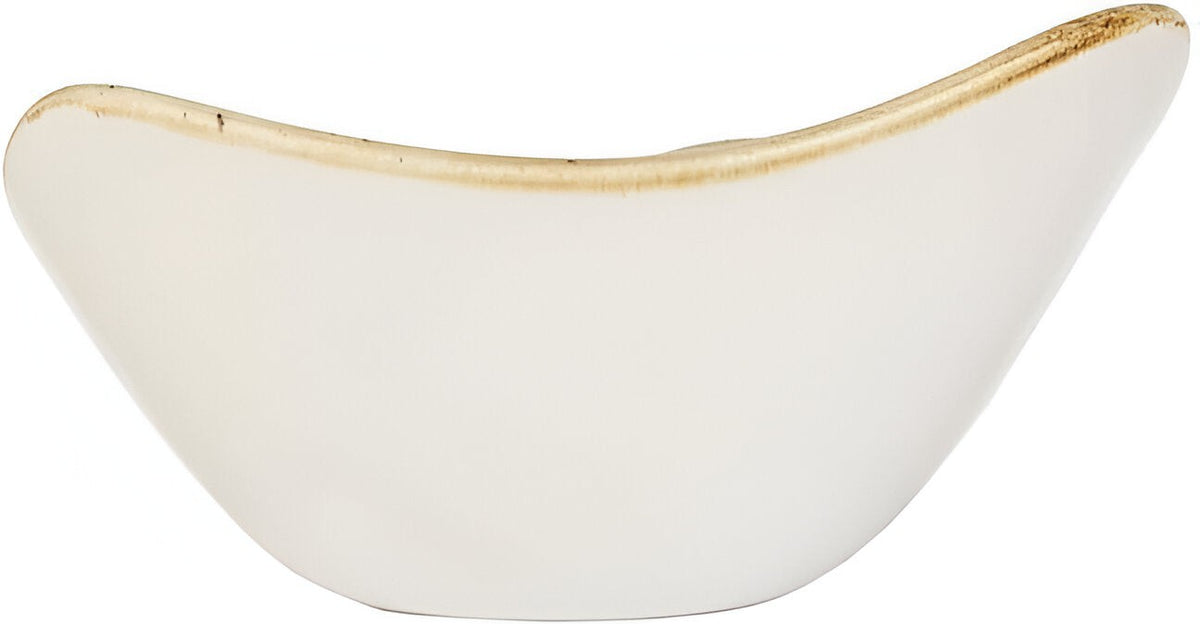 Churchill - Stonecast 6" Super Vitrified Barley White Triangle Bowl, Pack of 12 - SWHSTRB61