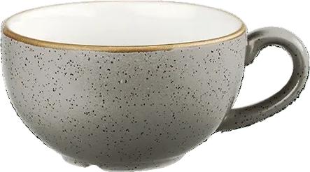 Churchill - Stonecast 8 Oz Peppercorn Grey Cappucino Cup, Pack of 12 - SPGSCB201