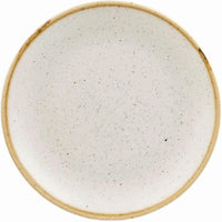 Churchill - Stonecast 8.5" Super Vitrified Barley White Medium Coupe Plate, Pack of 12 - SWHSEVP81