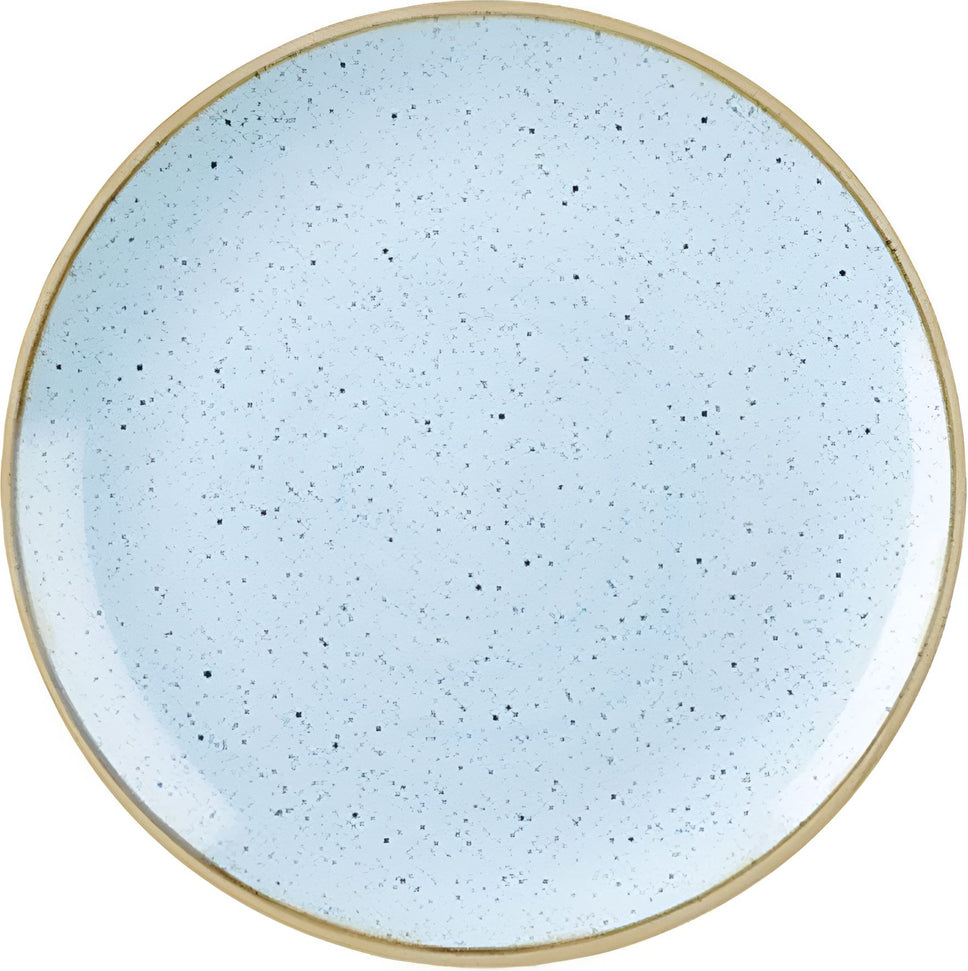 Churchill - Stonecast 8.5" Super Vitrified Blue Medium Coupe Plate, Pack of 12 - SDESEVP81