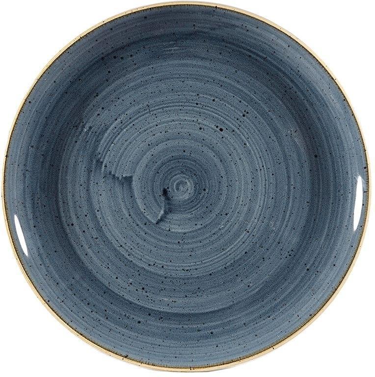 Churchill - Stonecast 8.5" Super Vitrified Blueberry Medium Coupe Plate, Pack of 12 - SBBSEVP81