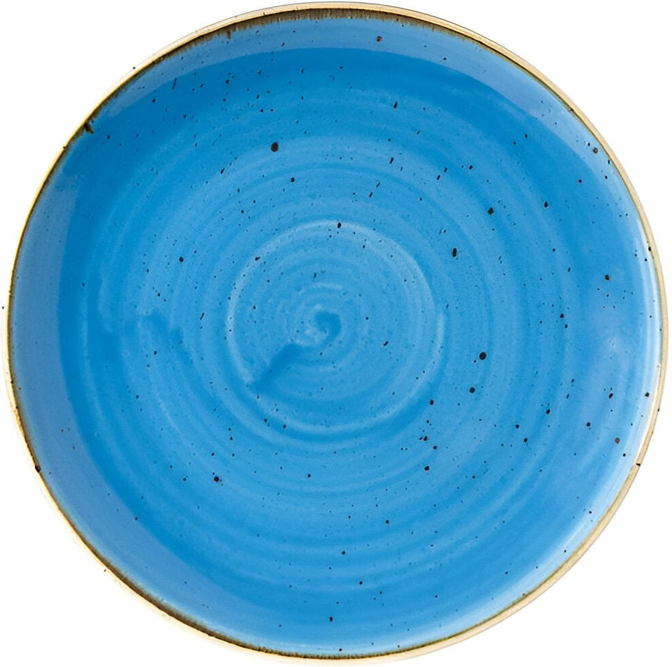 Churchill - Stonecast 8.5" Super Vitrified Cornflower Blue Medium Coupe Plate Pack of 12 - SCFSEVP81