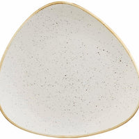 Churchill - Stonecast 9" Super Vitrified Barley White Triangle Plate, Pack of 12 - SWHSTR91