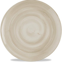 Churchill - Stonecast Canvas 10.25" Natural Evolve Coupe Plate, Pack of 12 - CSNTEV101