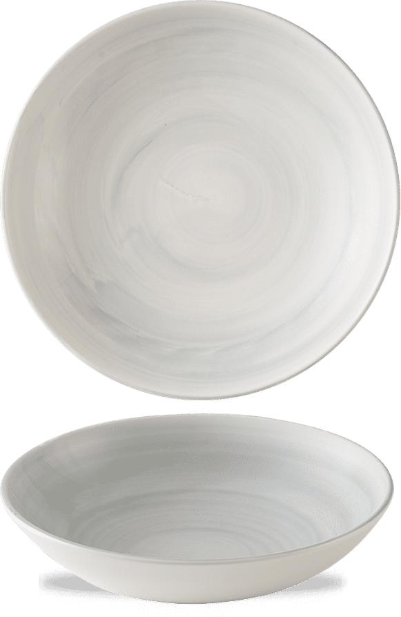 Churchill - Stonecast Canvas 7.25" Grey Coupe Bowl, Pack of 12 - CSGYEVB71