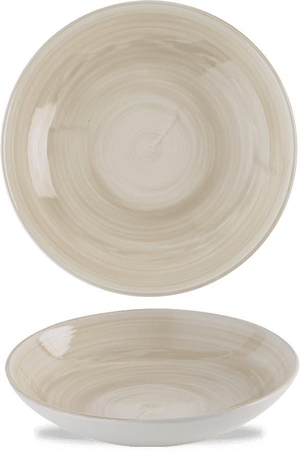 Churchill - Stonecast Canvas 7.25" Natural Coupe Bowl, Pack of 12 - CSNTEVB71