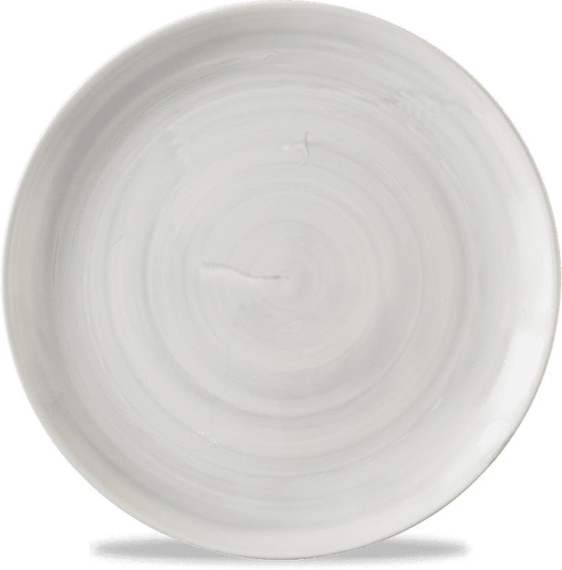 Churchill - Stonecast Canvas 8.67" Grey Evolve Coupe Plate, Pack of 12 - CSGYEVP81
