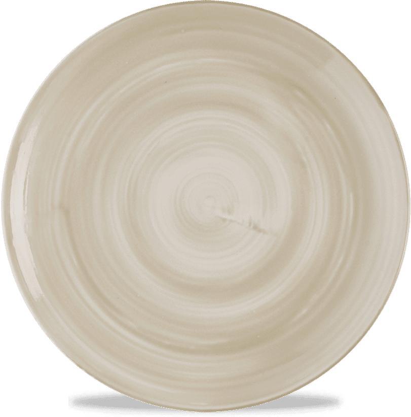 Churchill - Stonecast Canvas 8.67" Natural Evolve Coupe Plate, Pack of 12 - CSNTEVP81