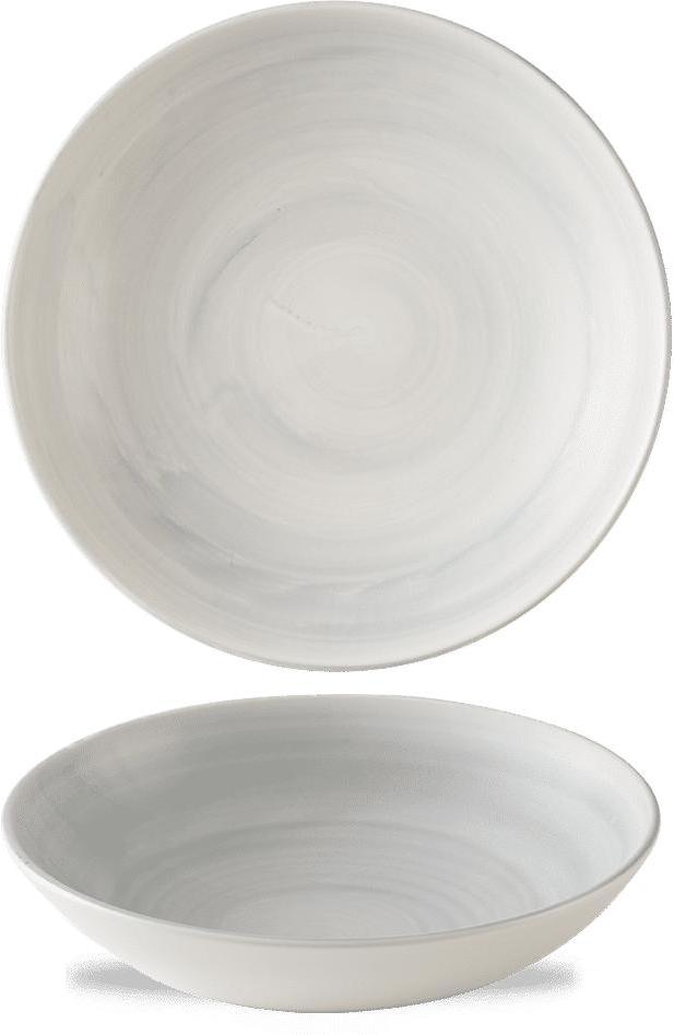 Churchill - Stonecast Canvas 9.75" Grey Coupe Bowl, Pack of 12 - CSGYEVB91