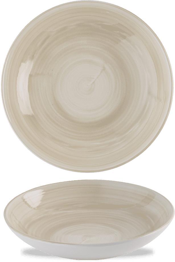 Churchill - Stonecast Canvas 9.75" Natural Coupe Bowl, Pack of 12 - CSNTEVB91
