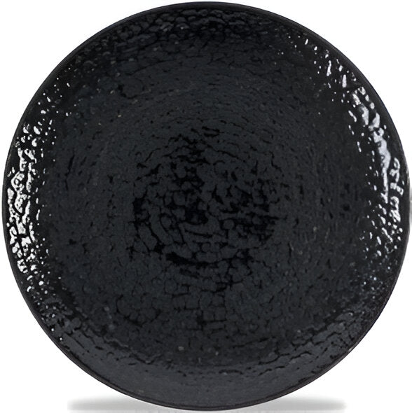 Churchill - Super Vitrified 10.2" Studio Prints Homespun Chroma Carbon Coupe Plate, Pack of 12 - HCBKEV101