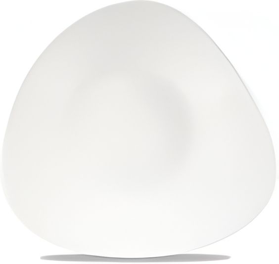 Churchill - Super Vitrified 11" Lotus Triangle Shallow Bowl, Pack of 12 - WHTB271