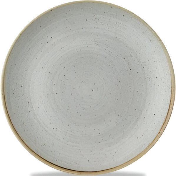 Churchill - Super Vitrified 11.3" Stonecast Raw Grey Coupe Plate, Pack of 12 - SRGYEV111