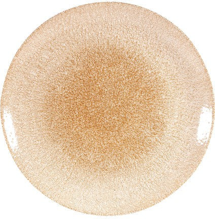 Churchill - Super Vitrified 11.3" Studio Prints Raku Garnet Orange Large Coupe Plate, Pack of 12 - RKGOEV111