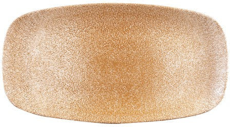Churchill - Super Vitrified 13.9" x 7.4" Studio Prints Raku Garnet Orange Chefs' Oblong Plate, Pack of 6 - RKGOXO141