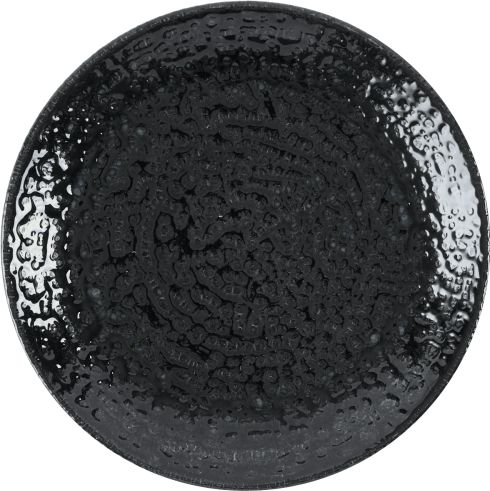 Churchill - Super Vitrified 6.4" Studio Prints Homespun Chroma Carbon Coupe Plate, Pack of 12 - HCBKEVP61