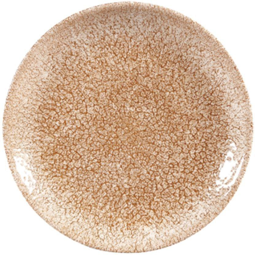 Churchill - Super Vitrified 6.5" Studio Prints Raku Garnet Orange Small Coupe Plate, Pack of 12 - RKGOEVP61