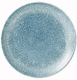 Churchill - Super Vitrified 6.5" Studio Prints Raku Topaz Blue Small Coupe Plate, Pack of 12 - RKTBEVP61