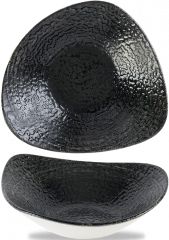 Churchill - Super Vitrified 7.2" Studio Prints Homespun Chroma Carbon Triangle Bowl, Pack of 12 - HCBKTRB71