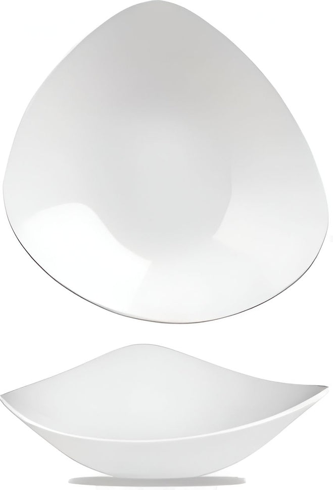 Churchill - Super Vitrified 7.25" Lotus Triangle Bowl, Pack of 12 - WHTRB71