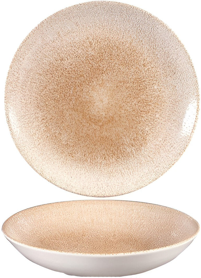 Churchill - Super Vitrified 7.25" Studio Prints Raku Garnet Orange Small Coupe Bowl, Pack of 12 - RKGOEVB71