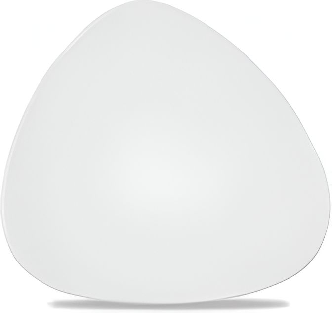 Churchill - Super Vitrified 7.75" Lotus Triangle Plate, Pack of 12 - WHTR71