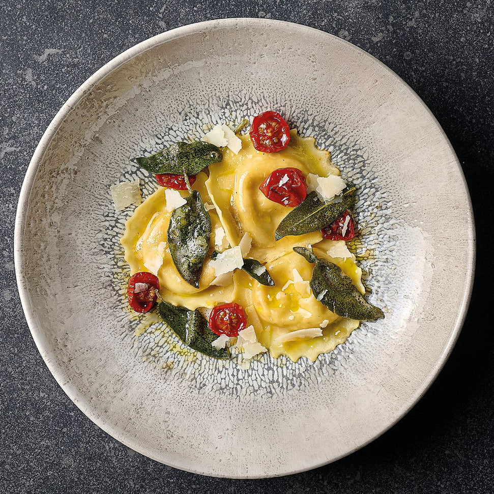 Churchill - Super Vitrified 8.5" Studio Prints Fusion Agate Grey Coupe Plate, Pack of 12 - FSGYEVP81