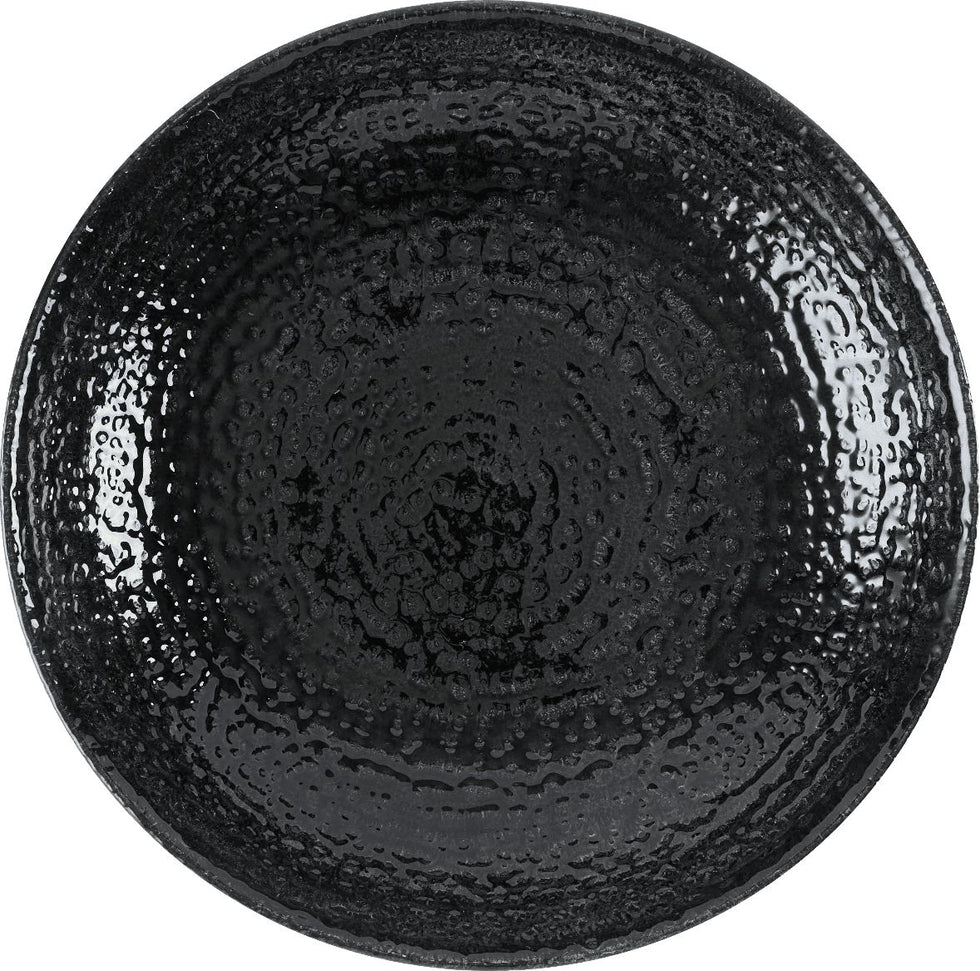 Churchill - Super Vitrified 8.5" Studio Prints Homespun Chroma Carbon Coupe Plate, Pack of 12 - HCBKEVP81