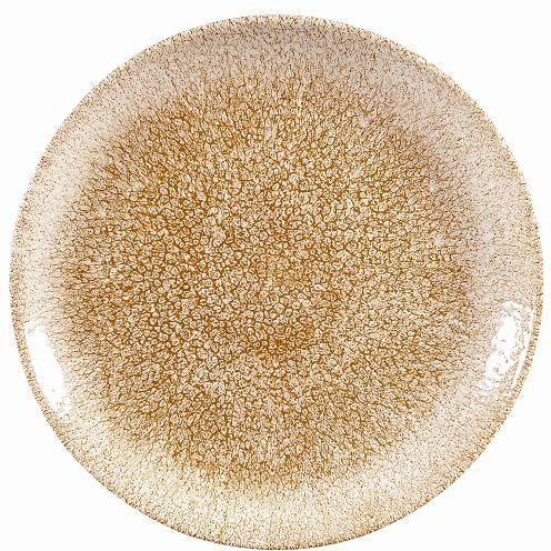 Churchill - Super Vitrified 8.6" Studio Prints Raku Garnet Orange Medium Coupe Plate, Pack of 12 - RKGOEVP81