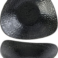 Churchill - Super Vitrified 9.2" Studio Prints Homespun Chroma Carbon Triangle Bowl, Pack of 12 - HCBKTRB91