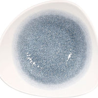 Churchill - Super Vitrified 9.25" Studio Prints Raku Topaz Blue Triangle Bowl, Pack of 12 - RKTBTRB91