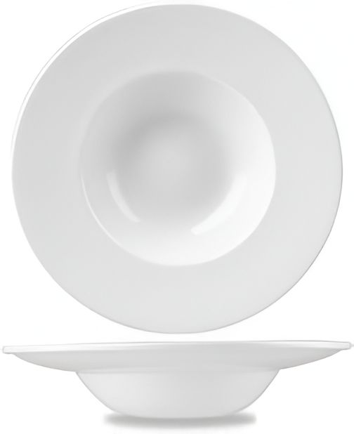 Churchill - Super Vitrified 9.5" Profile Wide Rim Bowl, Pack of 12 - WHVWBM1