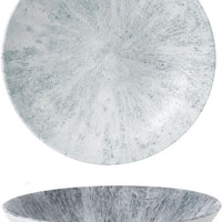 Churchill - Super Vitrified 9.7" x 1.4" Studio Prints Stone Pearl Grey Large Coupe Bowl, Pack of 12 - STGPEVB91