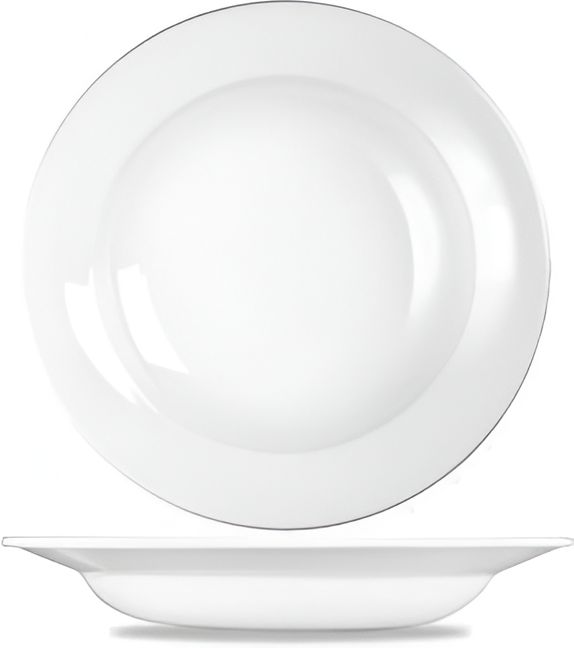 Churchill - Super Vitrified 9.75" Profile Rimmed Bowl, Pack of 12 - WHVRSB1