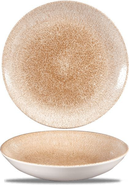 Churchill - Super Vitrified 9.75" Studio Prints Raku Garnet Orange Large Coupe Bowl, Pack of 12 - RKGOEVB91