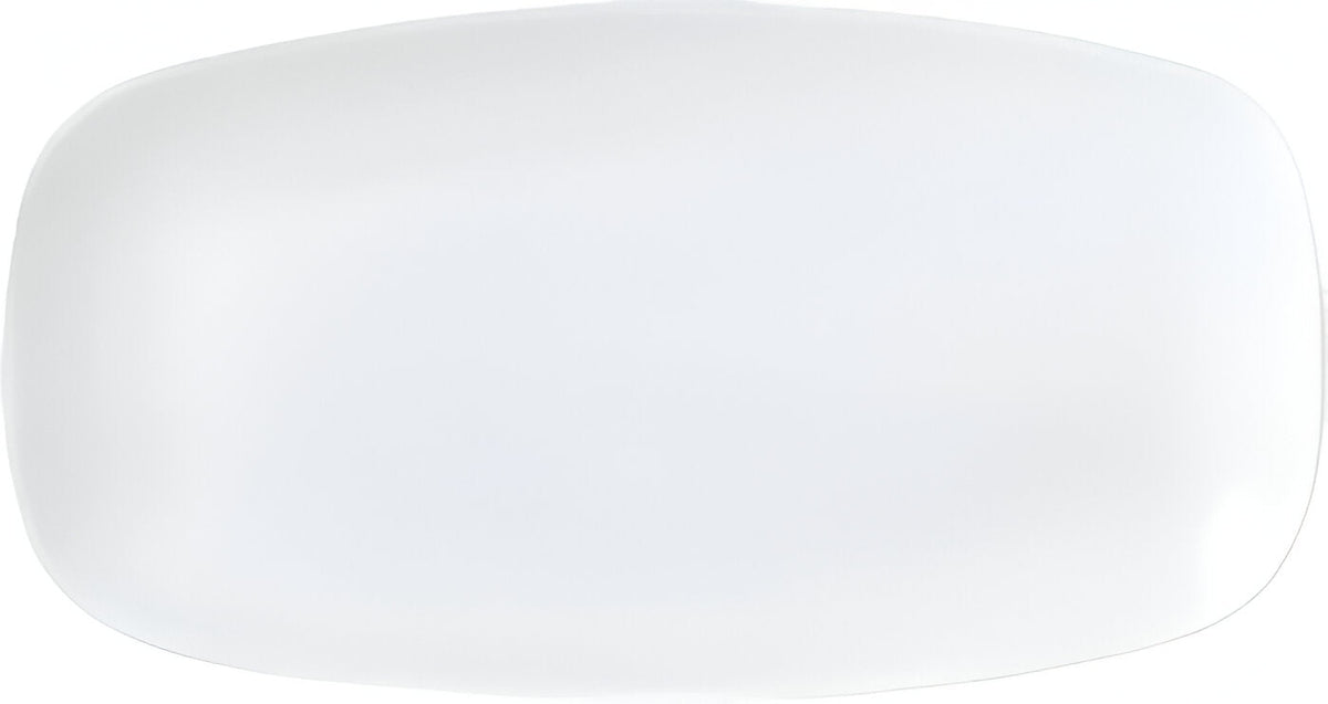 Churchill - Vellum 13.9" Super Vitrified Chefs' Oblong Platter, Pack of 6 - WHVMXO141