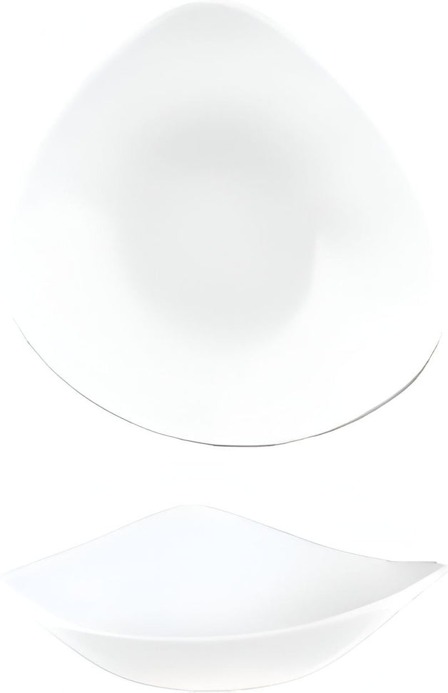 Churchill - Vellum 7.2" Super Vitrified Triangle Bowl, Pack of 12 - WHVMTRB71